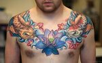 50 Beautiful Lotus Tattoos On Chest - Tattoo Designs - Tatto