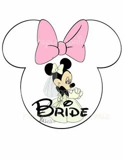 Minnie Bride Bridesmaid Maid of Honor Flower Girl Wedding DI