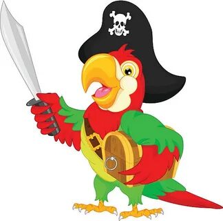 Pirate Parrot Clip Art Сток видеоклипы - iStock