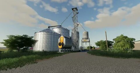 Бункеры для хранения зерна GSI v1.0 FS19 Farming Simulator 2