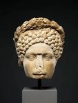 Portrait head of a woman Roman Imperial, Flavian or Trajanic