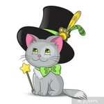 Sticker Magic Cat - PIXERS.UK