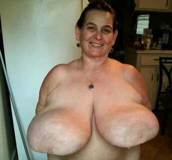 Gigantic saggy tits.