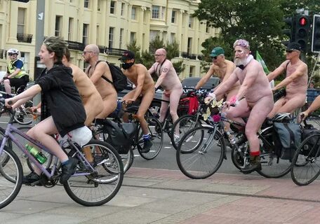 Brighton Naked Bike Ride Erection - Sex Porn