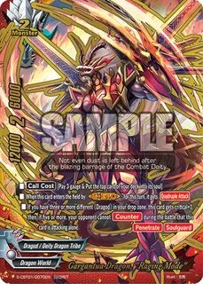 Gargantua Dragon, "Raging Mode" Future Card Buddyfight Wiki 