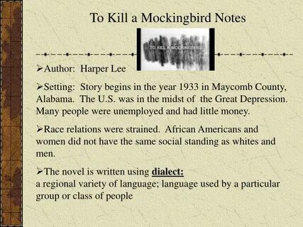 PPT - To Kill a Mockingbird Notes PowerPoint Presentation, f