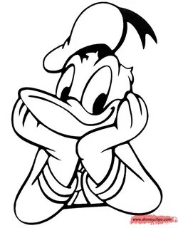 Daisy Duck Face Coloring Pages Black and white cartoon, Colo