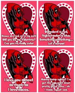 Deadpool Valentine's Day cards Dorktastic Deadpool love, Dea