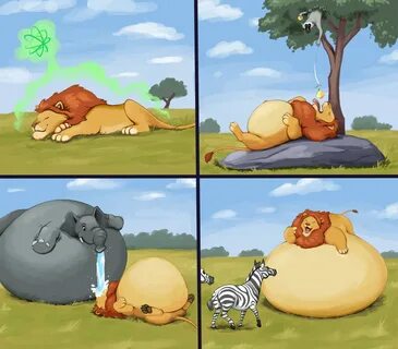 The Lazy Lion by Featherhead -- Fur Affinity dot net