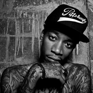 Wiz Khalifa Face Black White Poster Uncle Poster