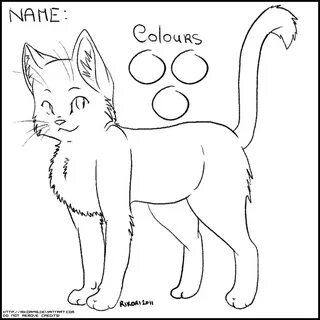 Free To Use Warrior Cat Lineart