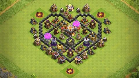 Undefeated Town Hall 6 (TH6) Heart ❤ Base !! Valentine Speci