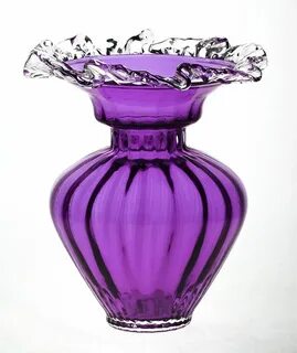 Purple Glass Roma Crystal Vase Purple glass, Purple vase, Pu