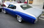 70 chevelle two tone blue and silver billet wheels 2 Car col