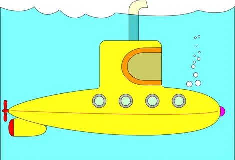 Cartoon Submarine Clip Art Related Keywords & Suggestions - 