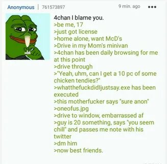 4Chan i blame you /r/Greentext Greentext Stories Know Your M