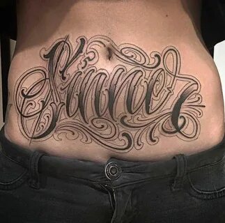 Belly Tattoo Text Stomach tattoos women, Cursive tattoos, Ta