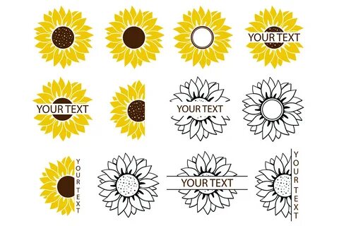 Sunflower Bundle Svg Cut Files Graphic by MeshaArts - Creati