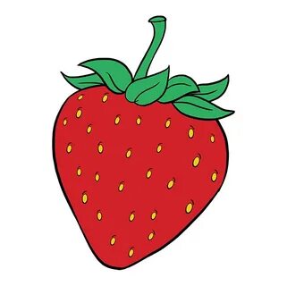 How to Draw a Strawberry - Really Easy Drawing Tutorial Draw