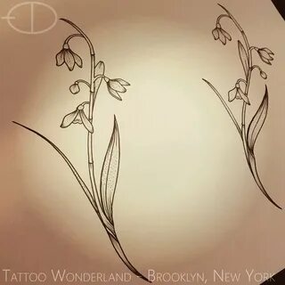 #fineline #snowdrops #flower #tattoo #flash by @danleytattoo