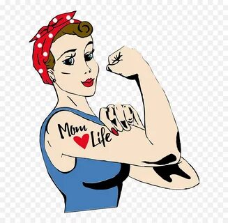 Rosie The Riveter Clipart - Working Mother Clipart Emoji,Ros