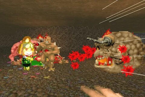 Rip and tear with Isabelle in this classic Doom mod - Polygo