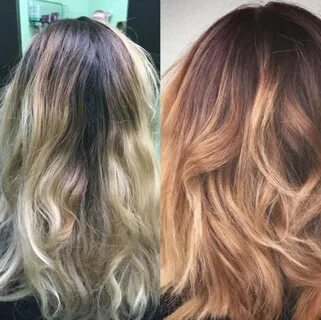 Toned with Express Toners Beige + Copper for 5 minutes #PRAV