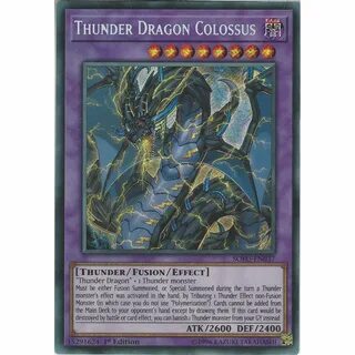 Trading Card Game Yu-Gi-Oh Thunder Dragon Colossus - SOFU.