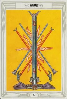 Five of Wands Thoth Tarot Card Tutorial - Esoteric Meanings