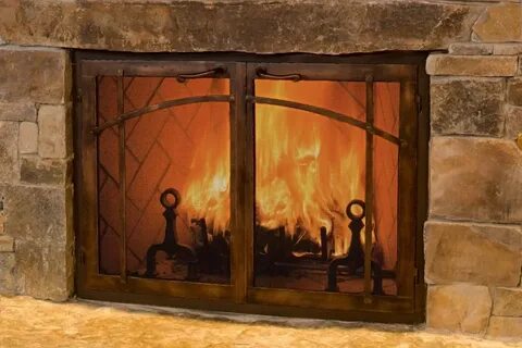 Fireplace: Beautiful Custom Iron Fireplace Screens from Find