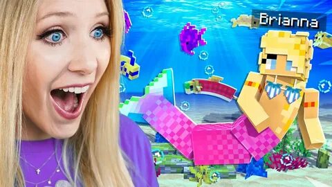 Playing Minecraft as a MERMAID! - YouTube