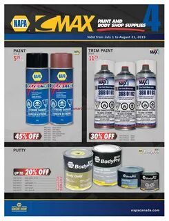 NAPA Auto Parts CMAX Catalog July 1 to August 31