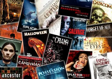 Horror Movie Collage Wallpaper posted by Samantha Cunningham