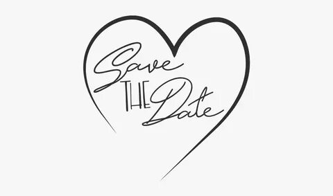 Save The Date Word Art Png File - Save The Date Png , Free T