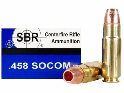 SBR Ammo 458 SOCOM 250 Grain Barnes TSX Hollow Point Lead-Fr