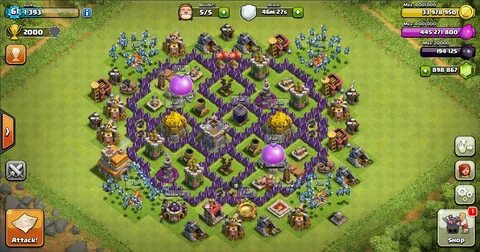 Bases 7th clash of clans - Clash Картинки