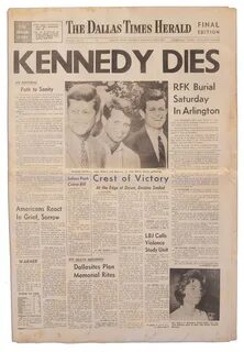 Lot Detail - Dallas Robert Kennedy Assassination Newspaper