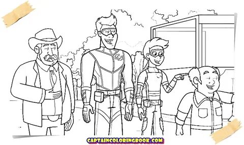 Coloring Book: The Adventures of Kid Danger coloring book