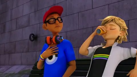 Nino and Adrien (Animan - Episode 16 - Season 1) Chat noir, 