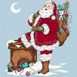 Jolly Santa - Shannon Christine Designs Cross Stitch Pattern