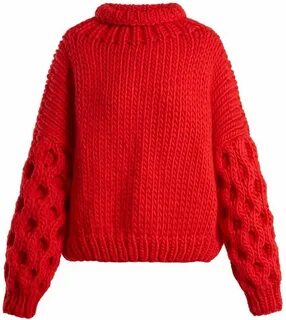 I Love Mr. Mittens Honey Wool Sweater Red Sweaters at Fashio