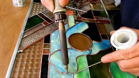 soldering stained glass 1.MOV - YouTube