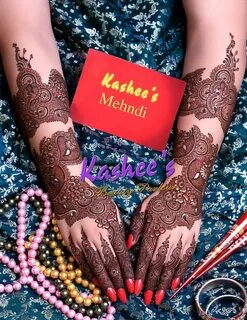 Very gorgeous mehndi design by kashee 's beauty parlour Kash