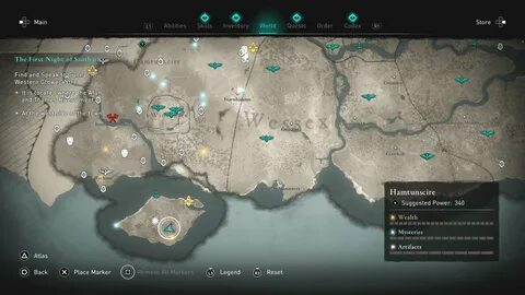 Wincestre Bishopric Hoard Map Loot Location - Assassin's Cre