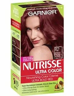 R2 - Medium Intense Auburn Garnier hair color, Hair color bu
