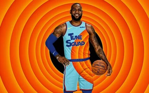 LeBron James unveils new Tune Squad jersey in "Spaces Jam: A