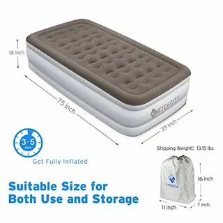 Купить Etekcity Air Mattress Twin Size Inflatable Airbed Blo