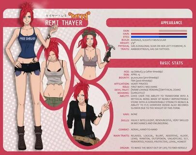 One Piece OC Profile: Remi by Enjoumou on DeviantArt