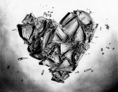 my shattered heart Broken heart tattoo, Broken heart tattoo 