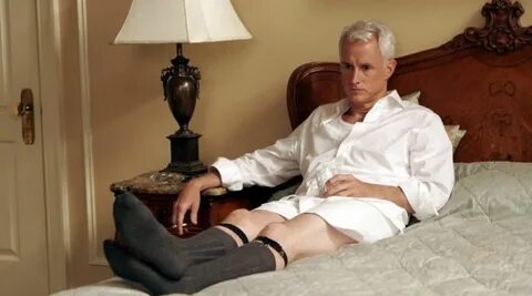 The authentic straps to socks Roger Sterling (John Slattery)